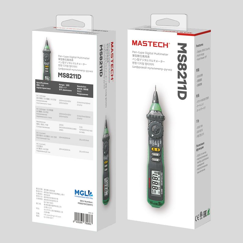 Цифровой мультиметр-пробник MS8211D MASTECH - Фото 3