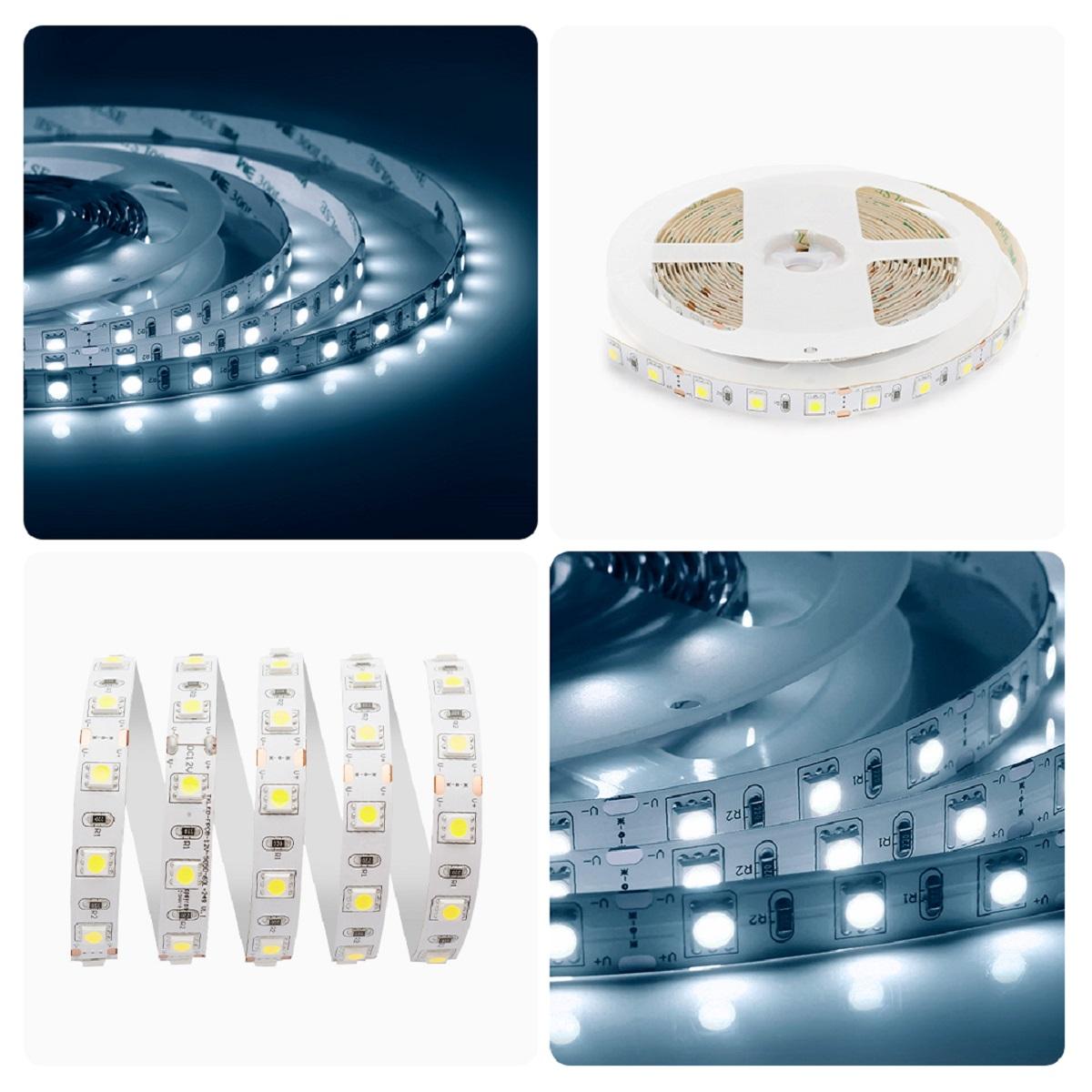 Лента светодиодная СТ smd5050 60д/м 12В 6500К IP20 5м Apeyron - Фото 3