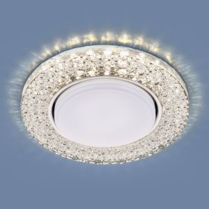 Светильник точечный с LED подсветкой 3029 GX53 CL прозрачный Elektrostandard - Фото 2