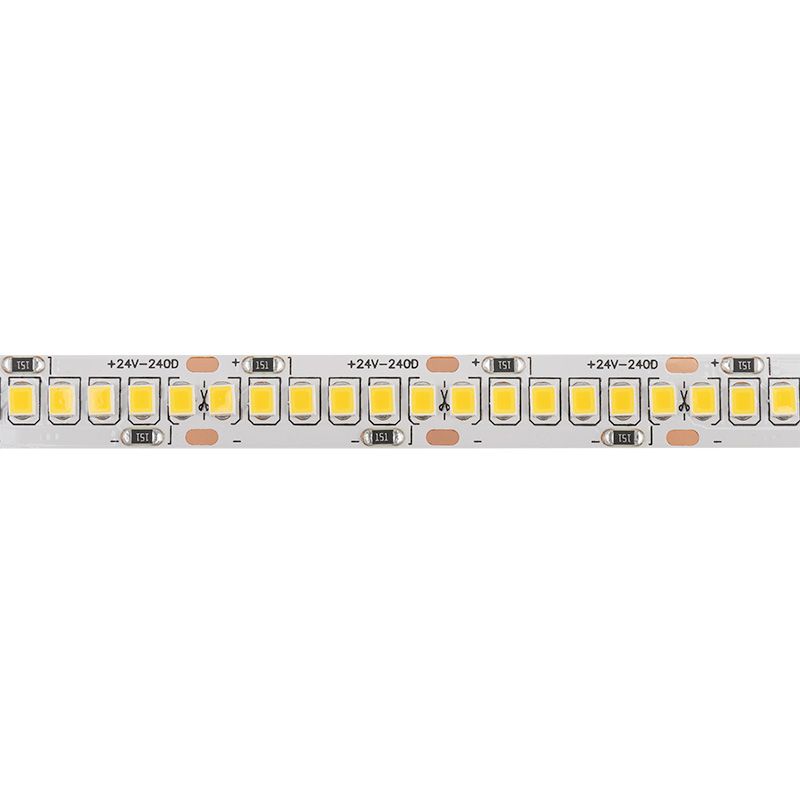 Лента светодиодная 24В, SMD2835, 19,2Вт/м, 240 LED/м, 3000К, 15мм, 5м, IP20 LAMPER - Фото 4