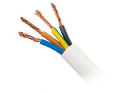 Провод ПВС-Т 3х0,75 + 1х0,75 бел (ПВС 4х0,75) (200м) Автопровод