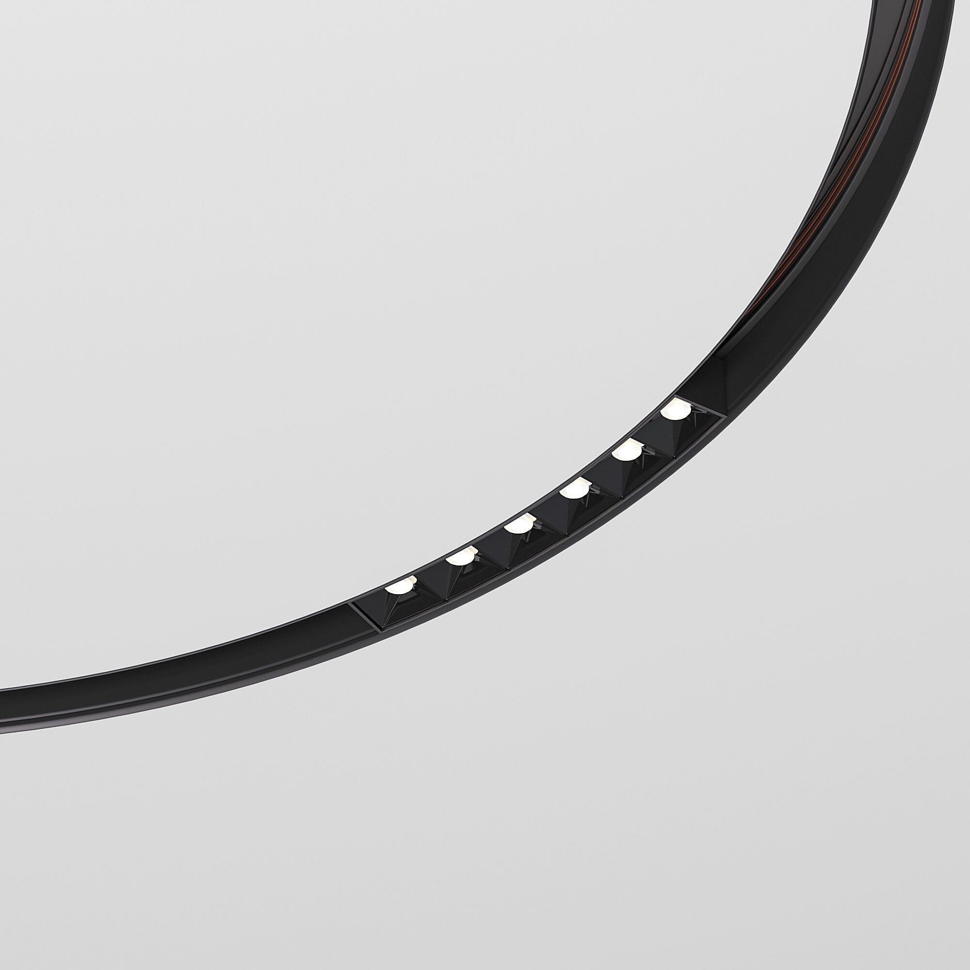 Slim Magnetic Трековый светильник для радиусного шинопровода 6W 4200K Intenso чёрный Ø 800мм - Фото 4