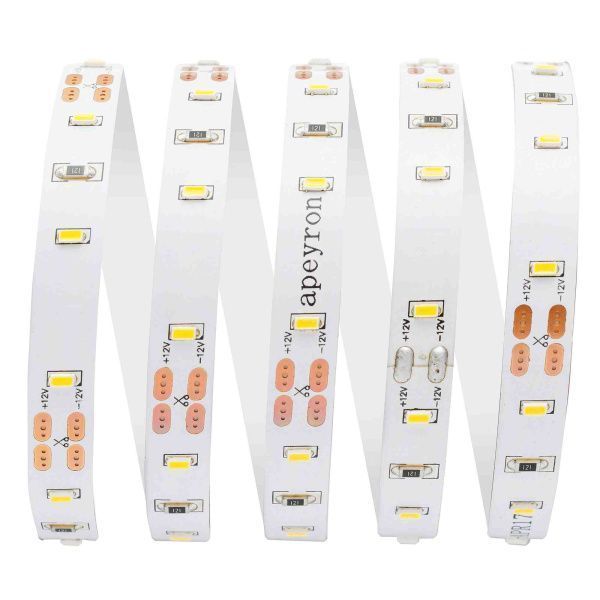 Лента светодиодная СТ smd3014 60д/м 12В 3000К IP20 5м Apeyron
