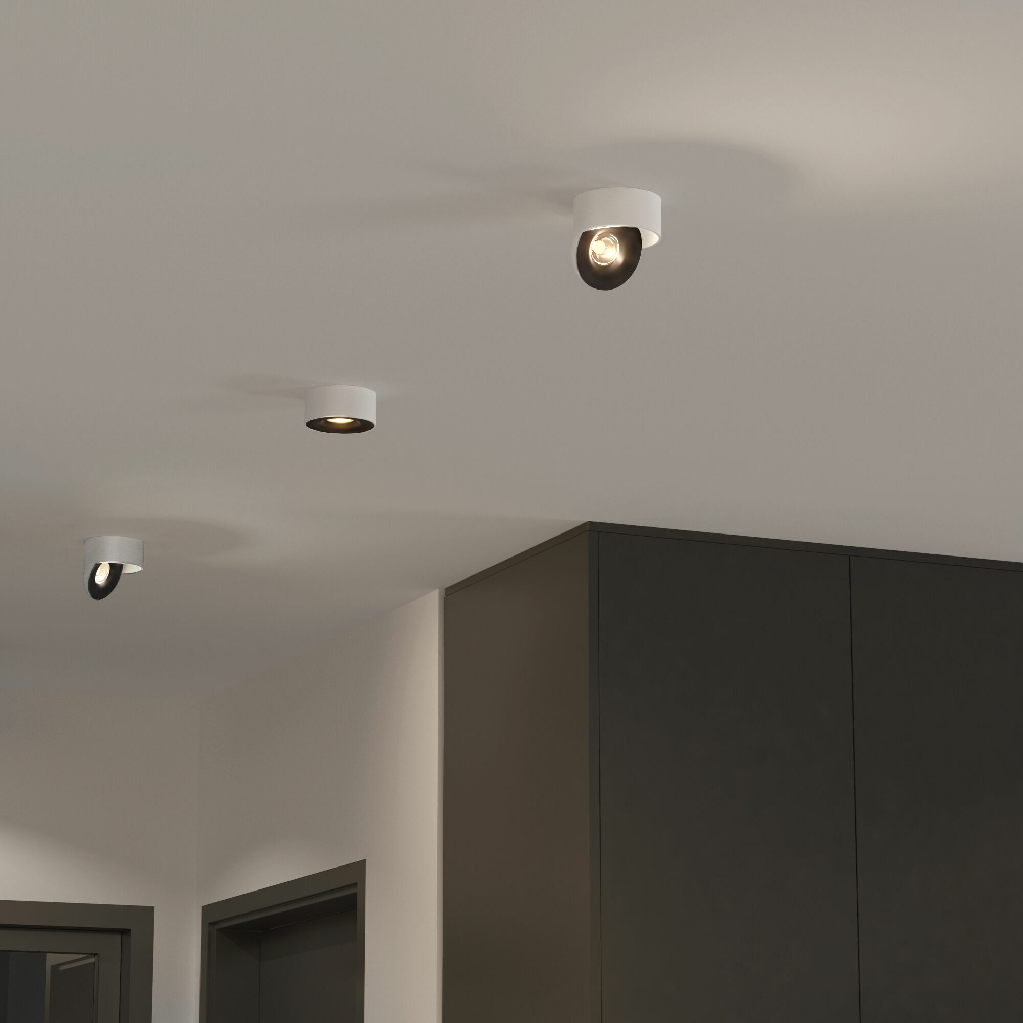 Накладной светодиодный светильник Glide белый/черный (25100/LED) 25100/LED Elektrostandard - Фото 3