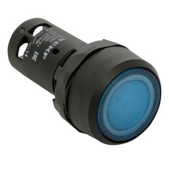 Кнопка SW2C-10D с подсветкой синяя NO EKF