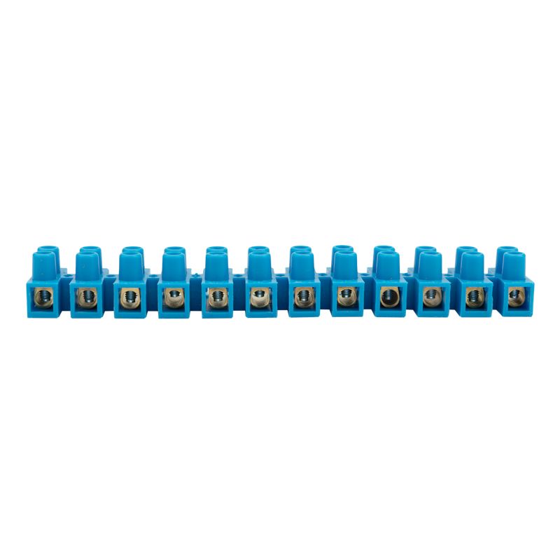 Клеммная винтовая колодка KВ-16 6-16, ток 30 A, полипропилен синий REXANT (10 шт./уп.) - Фото 2