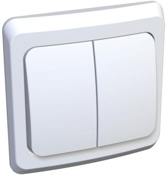 Выключатель 2-кл. СП Этюд 10А IP20 с подсветкой бел. SE BC10-006B - Фото 3