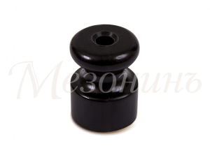 Изолятор искусственная керамика, цвет- черный, ТМ "МезонинЪ" (50 шт/уп) GE20025-05