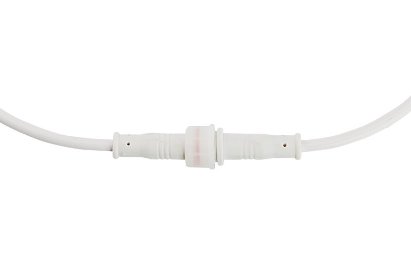 Соединительный кабель (2pin) герметичный (IP67) 2х0.35 мм² белый REXANT - Фото 3
