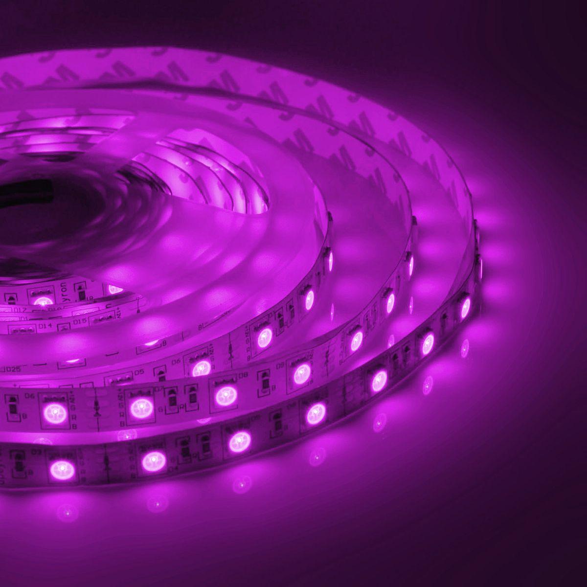 Лента светодиодная СТ smd5050 30д/м 12В IP20 5м RGB Apeyron - Фото 20