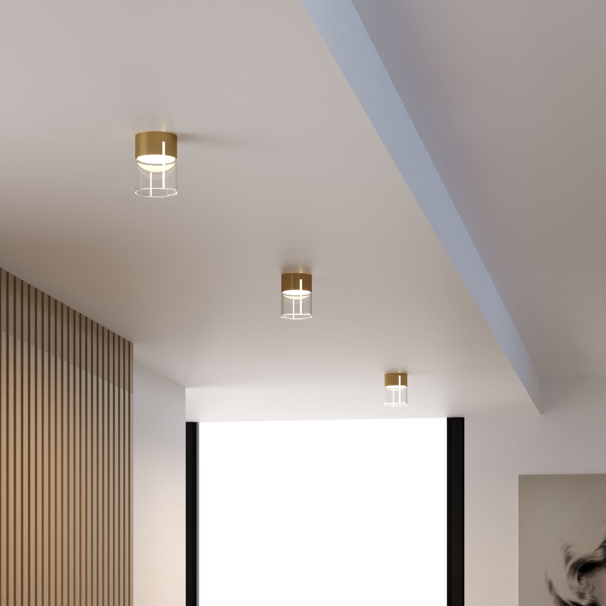 Светильник потолочный светодиодный 10W 4000К латунь/прозрачный 25047/LED Elektrostandard - Фото 3