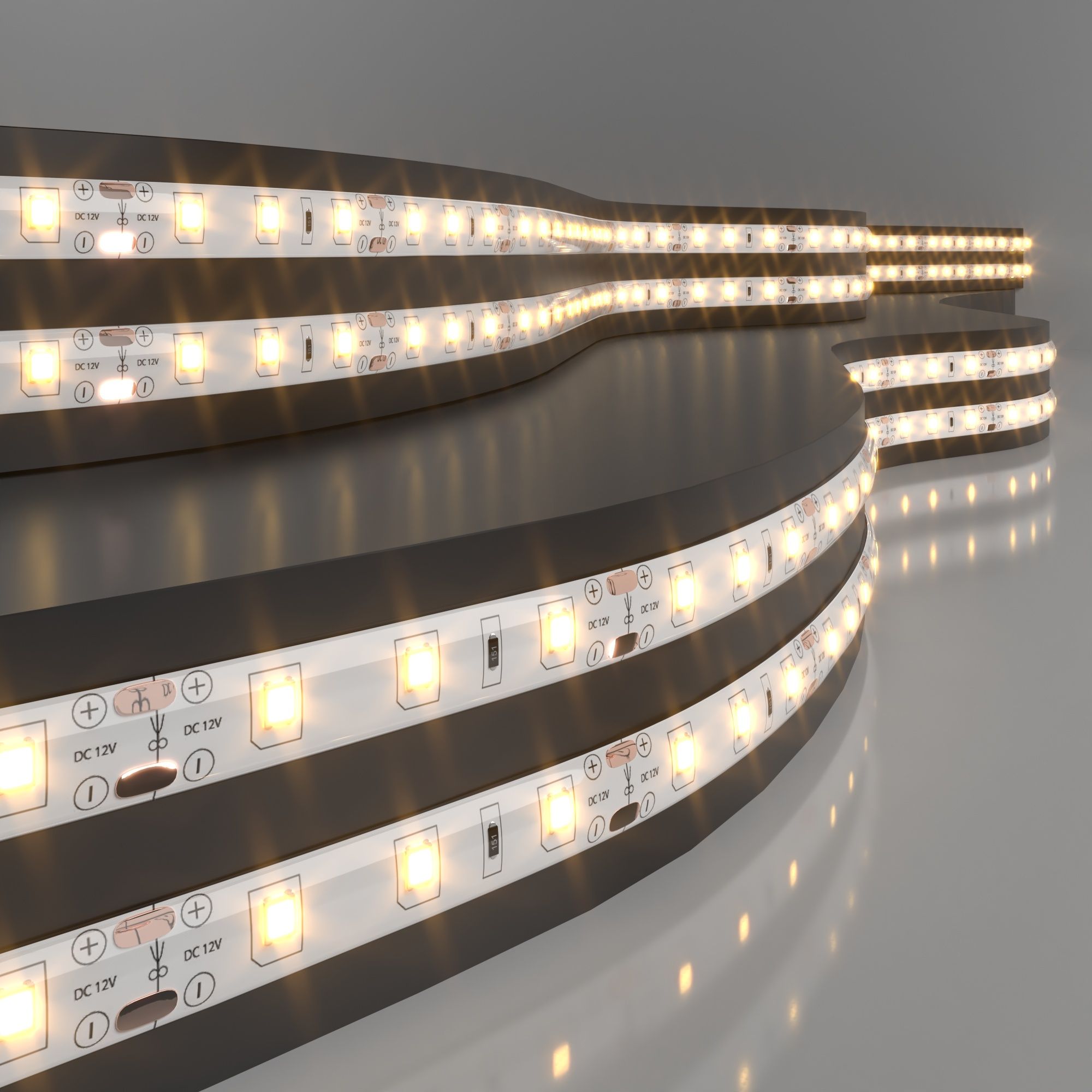 Лента светодиодная 12V 4,8W 60Led 2835 IP65 теплый белый, 5м Elektrostandard