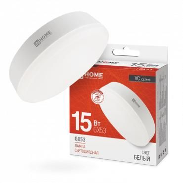Лампа светодиодная LED-GX53-VC 15Вт рефлектор 4000К нейтр. бел. GX53 1430лм 230В IN HOME 46906120208