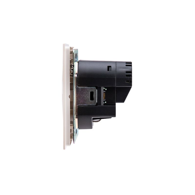Розетка STRONG 1-ая с/з с/у з/ш 16А с USB A+C быстрой зарядки 5В/3А жемчуг KRANZ - Фото 3
