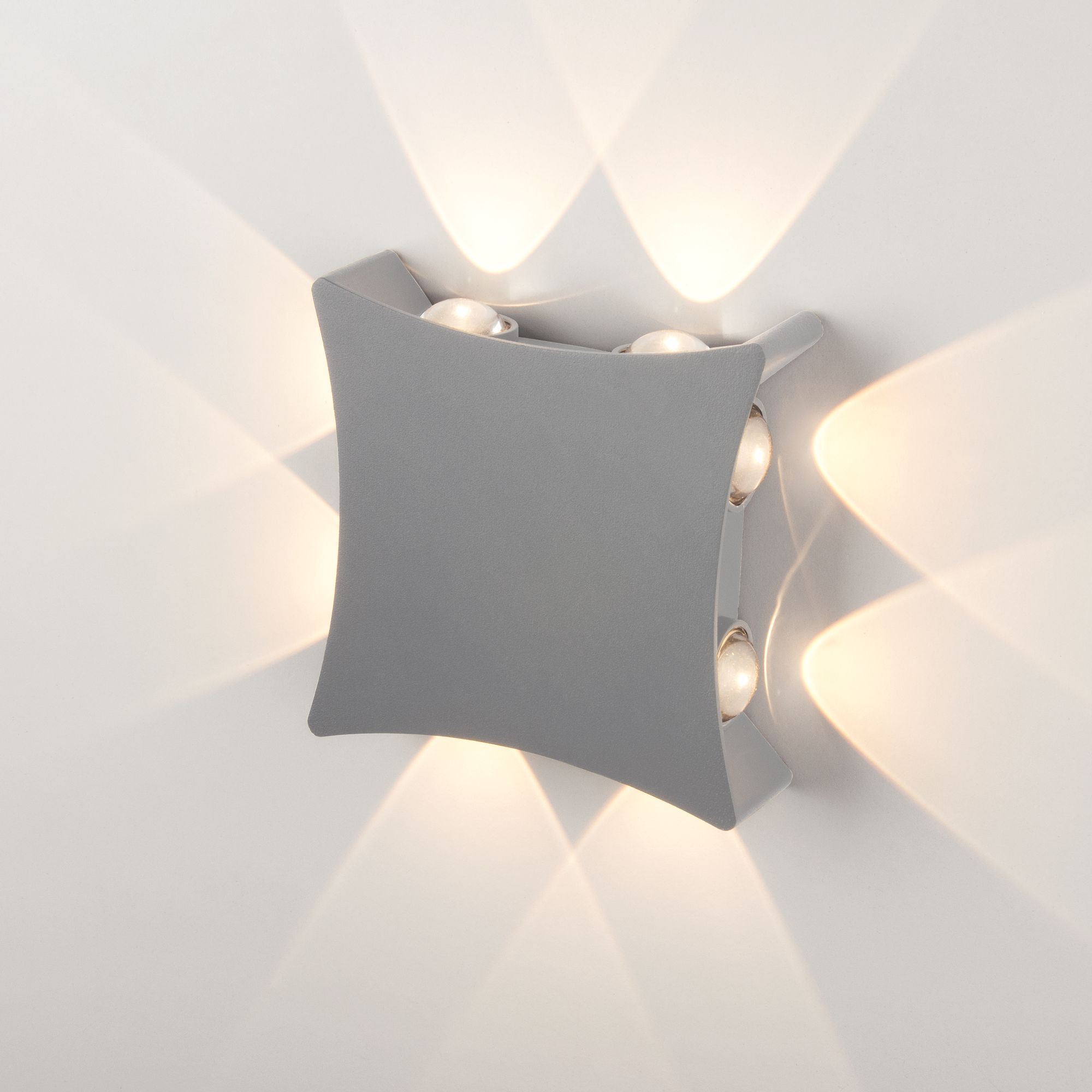 Светильник светодиодный уличный настенный 1631 TECHNO LED серый 1631 TECHNO LED серый Elektrostandar - Фото 3