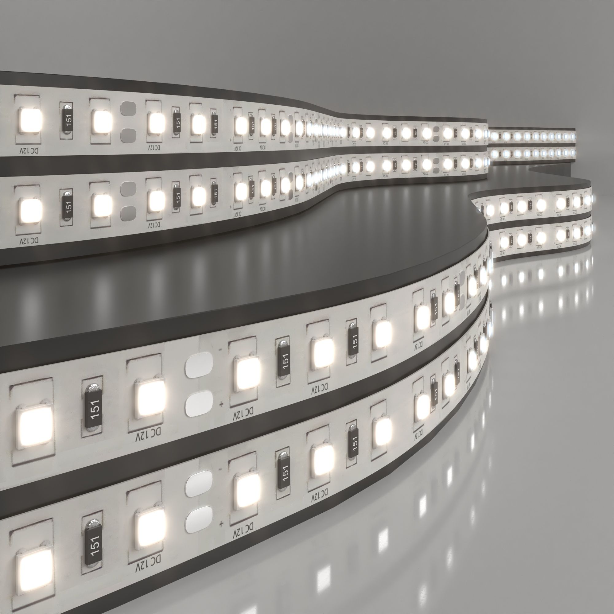 Лента светодиодная 12V 14,4W 60Led 5050 IP20 дневной белый, 5м Elektrostandard