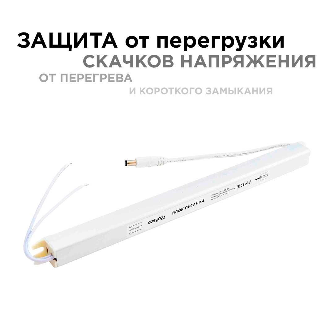 Блок питания 24В, (СТ), 36Вт, импульсный, IP20, 170-264В, 1,5А - Фото 6