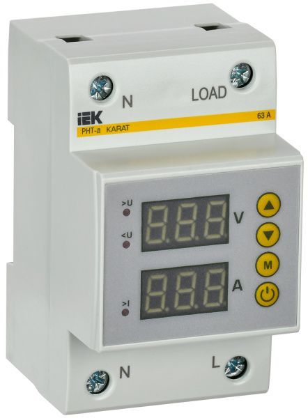 Реле напряжения и тока РНТ-д однофазное 54мм 63А IEK IVC31-1-63