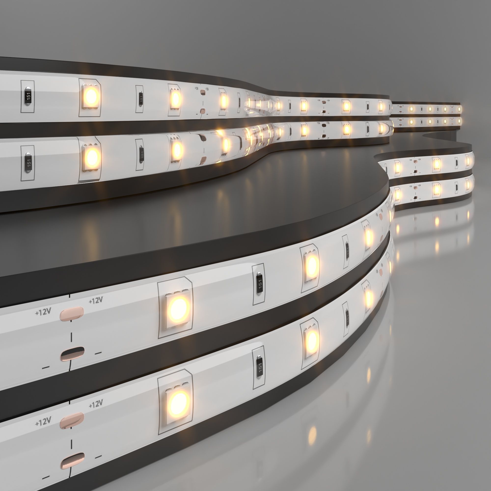 Лента светодиодная 12V 7,2W 30Led 5050 IP65 теплый белый, 5м Elektrostandard