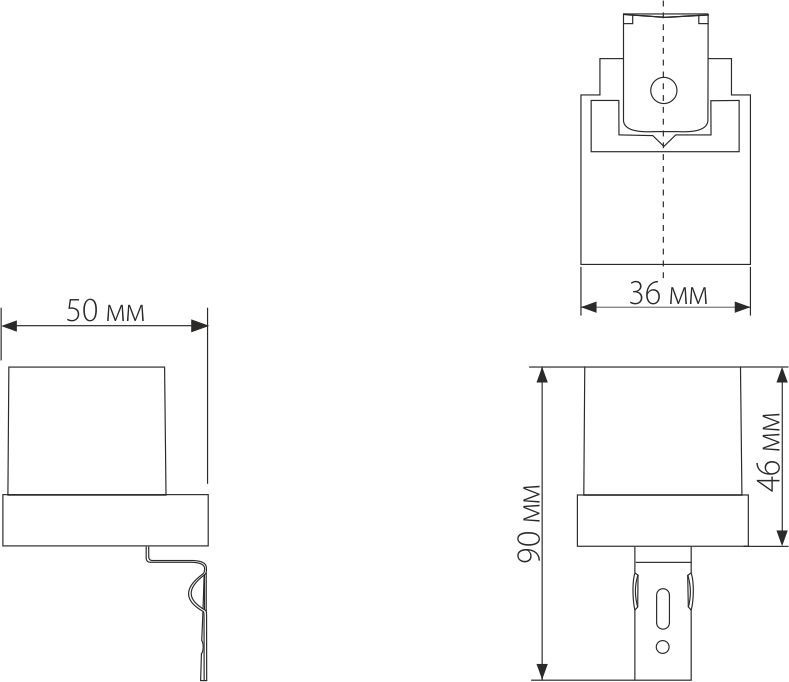 Датчик освещенности 1200W IP44 SNS-L-06 белый Elektrostandard - Фото 5