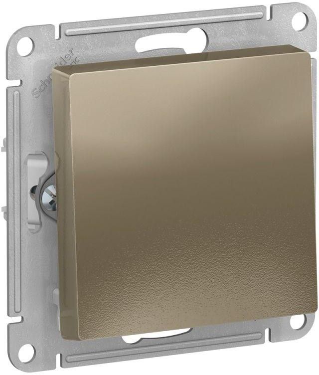 Выключатель 1-кл. СП AtlasDesign 10А IP20 (сх. 1) 10AX механизм шампань SE ATN000511