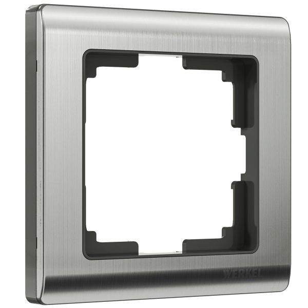Рамка на 1 пост Metallic (глянцевый никель) Werkel