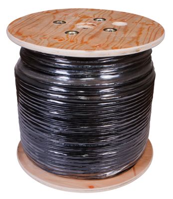 Кабель витая пара U/UTP, CAT 5, PE, 16PR, 24AWG, OUTDOOR, SOLID, черный, 305м, REXANT для высокоскоростной передачи - Фото 2