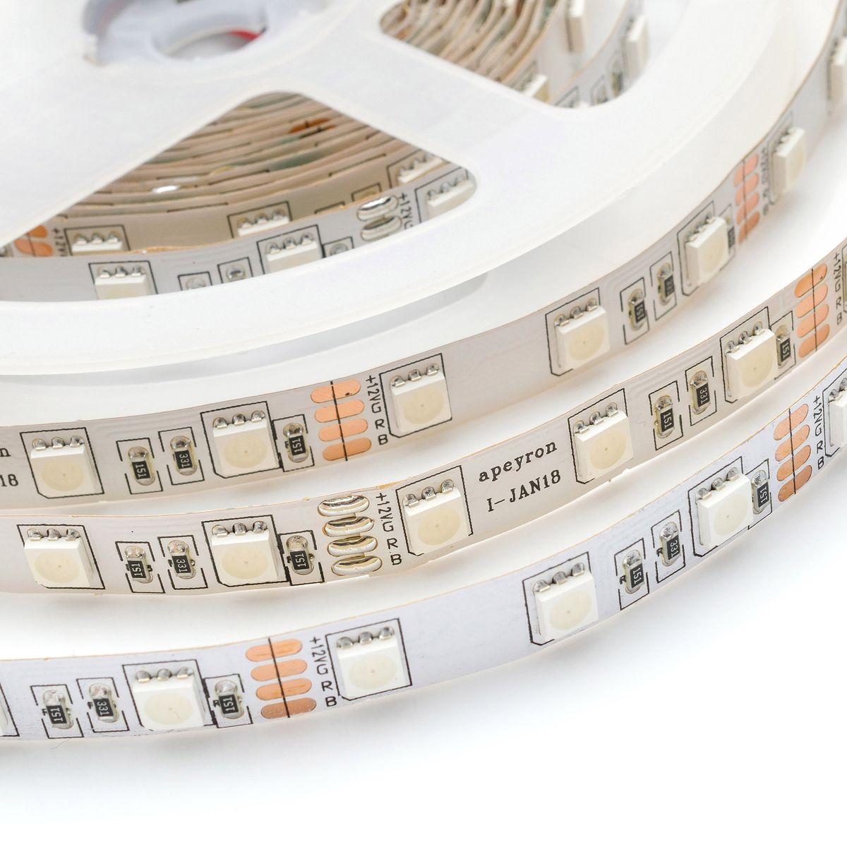 Лента светодиодная в блистере СТ smd5050 60д/м 12В IP20 5м RGB Apeyron - Фото 7