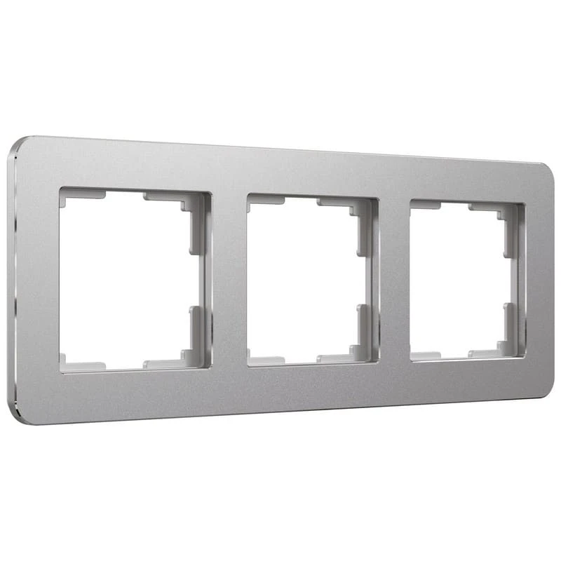 Рамка на 3 поста Platinum (алюминий) Werkel