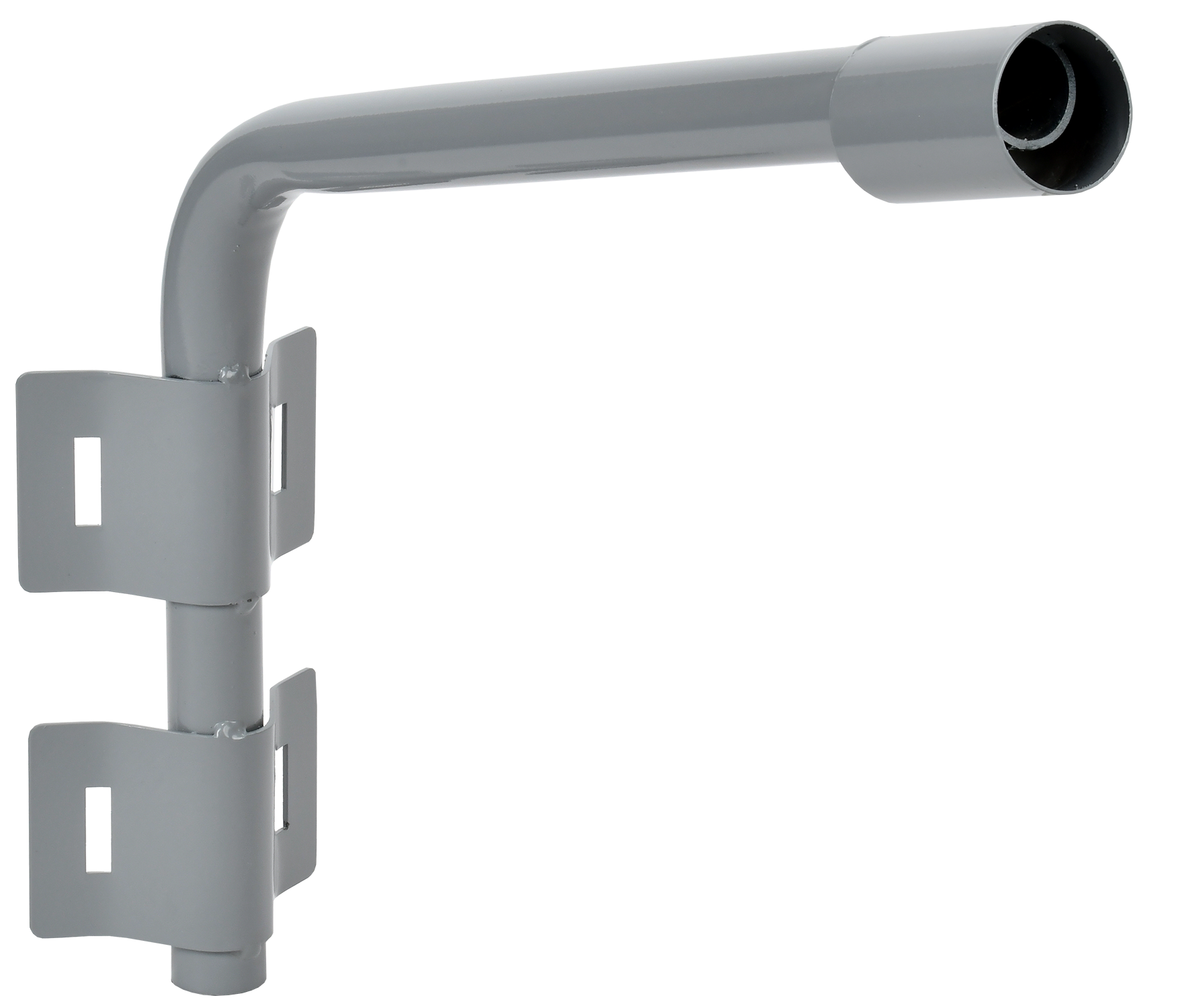 LIGHTING Кронштейн КР-2 D=48мм L=500мм под монтажную ленту 2 хомута серый IEK