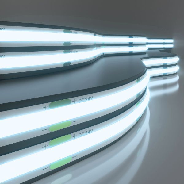 Лента светодиодная 480Led 14W IP20 6500K холодный белый, 5м COB 24V 480Led 14W IP20 Elektrostandard