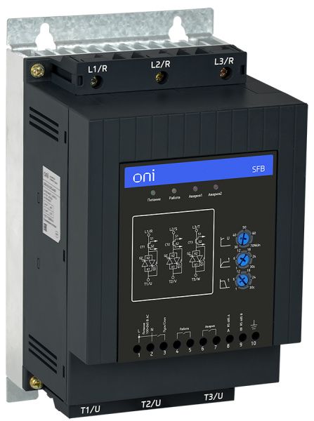 Устройство плавного пуска SFB 3Ф 380В 45кВт 90А Uупр 110-220В Modbus с защитами ONI