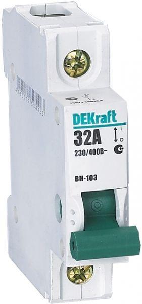 Выключатель-разъединитель 1п 20А ВН-103 DEKraft 17050DEK