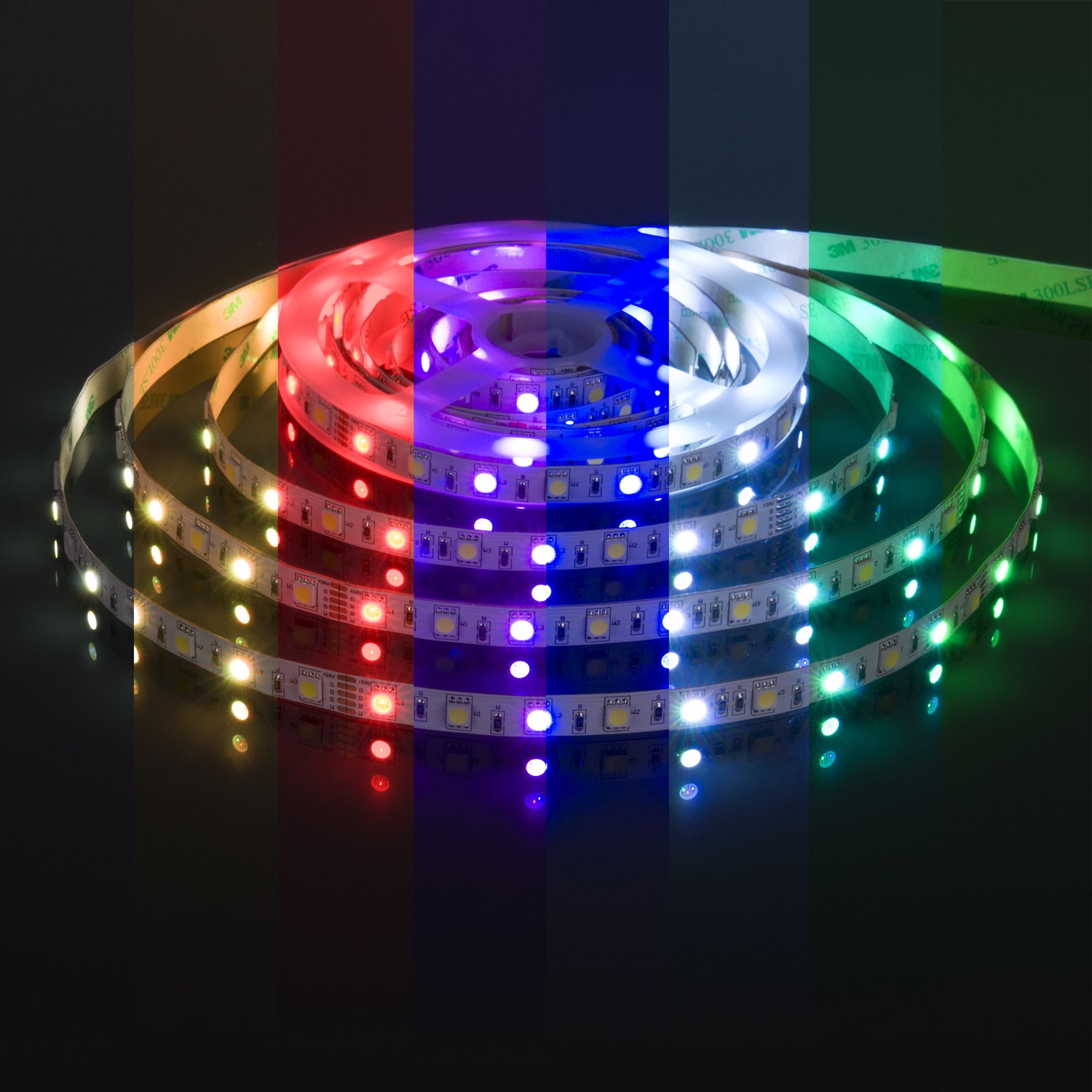 Лента светодиодная 24V 14,4W 60Led 5050+5050 IP20 MIX RGB/холодный белый, 5м Elektrostandard - Фото 2