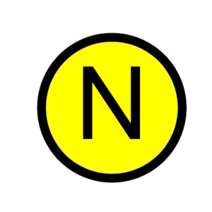 Наклейка "N" (d20) EKF PROxima - Фото 2