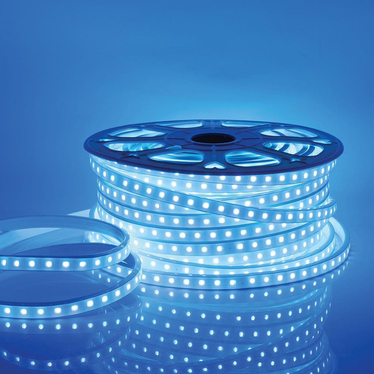 Лента светодиодная СТ smd5050 60д/м 220В IP65 50м RGB Apeyron - Фото 9