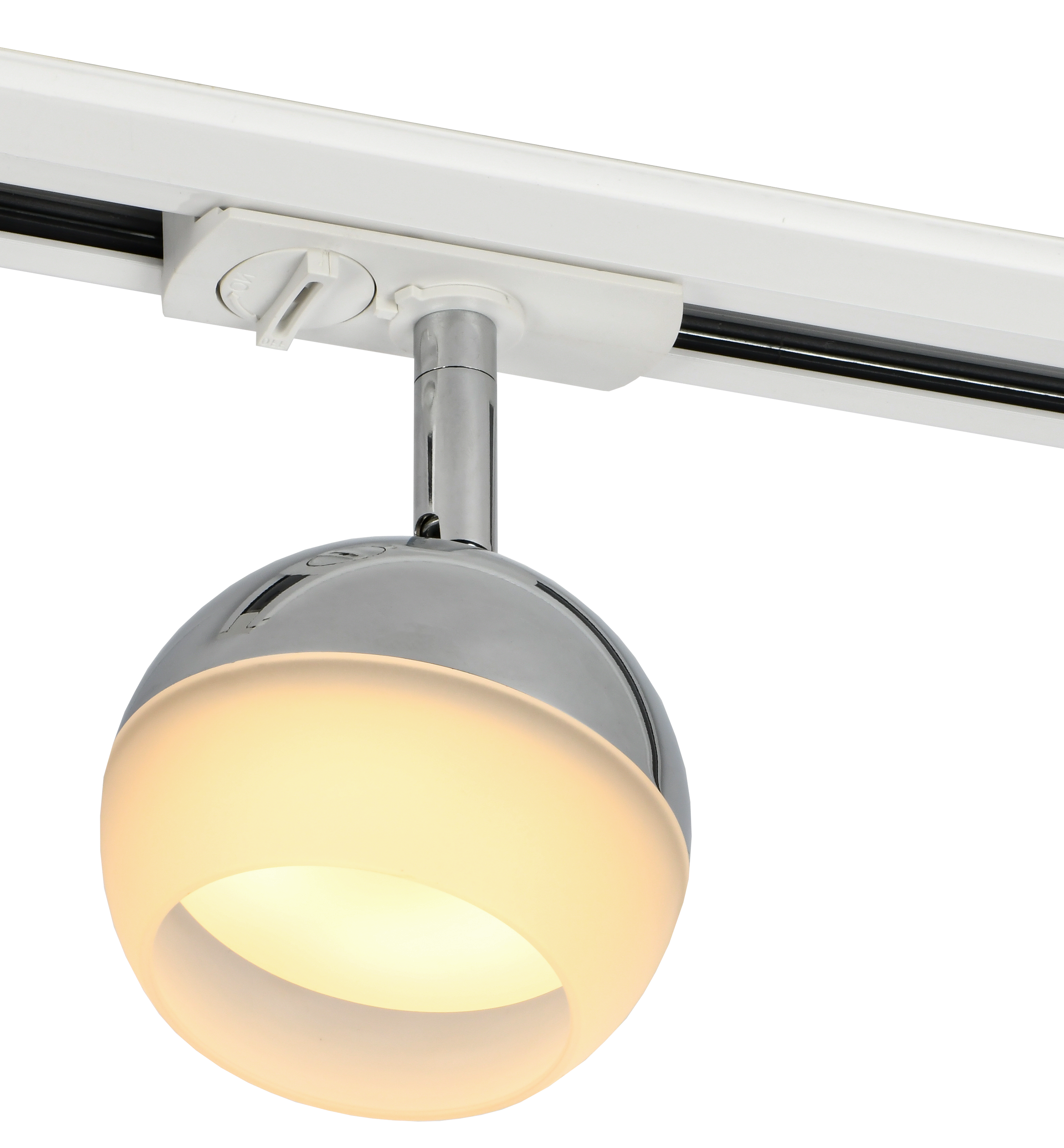 LIGHTING Светильник 4118 декоративный трековый поворотный под лампу GX53 хром IEK - Фото 4