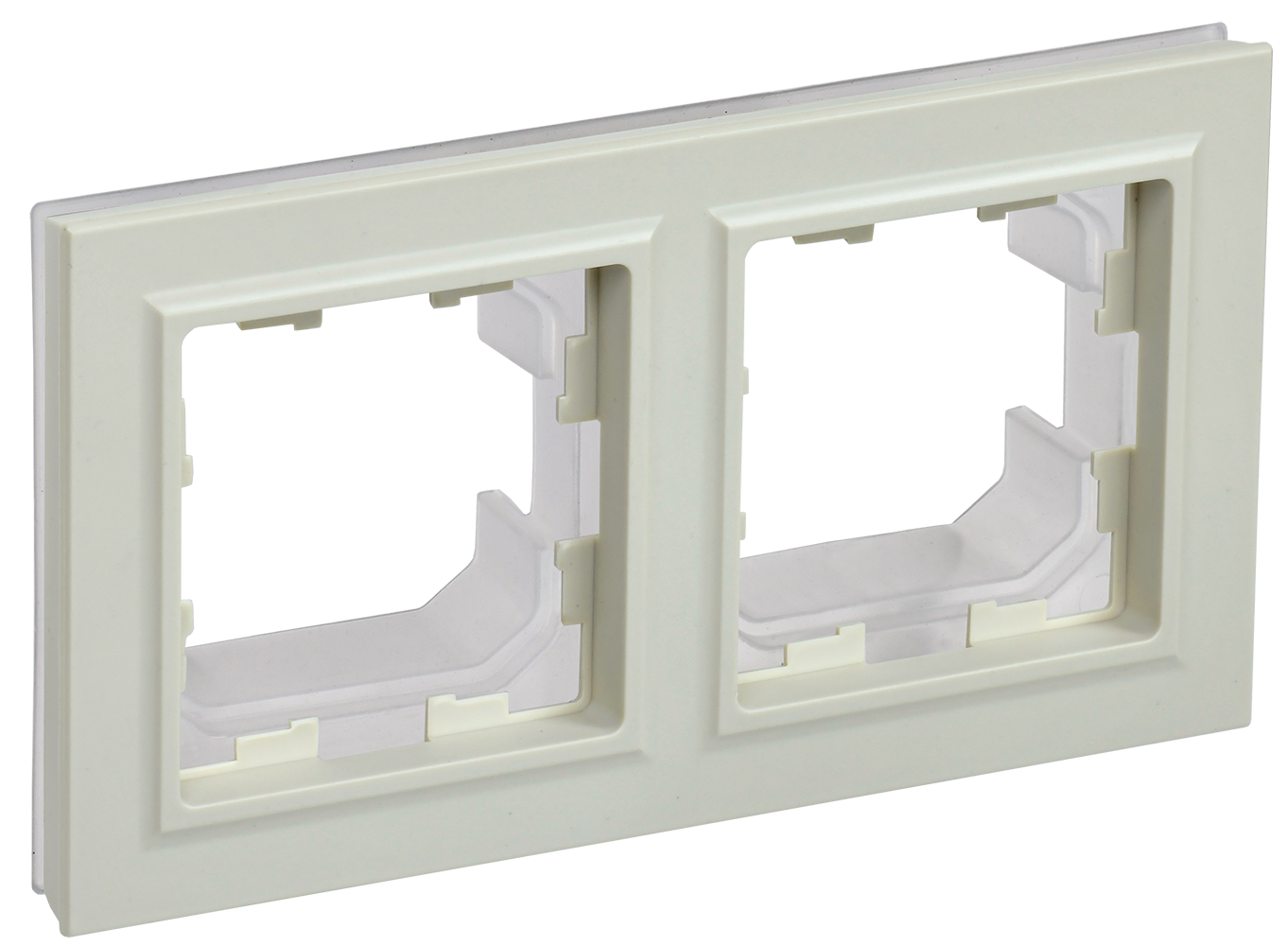BRITE Рамка 2-местная IP44 РУ-2-БрКр-44 бежевый IEK