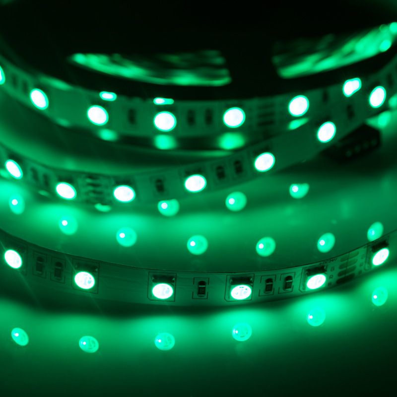 Лента светодиодная 24В, SMD5050, 60 LED/м, RGB, 10мм, 5м, IP20 LAMPER - Фото 2