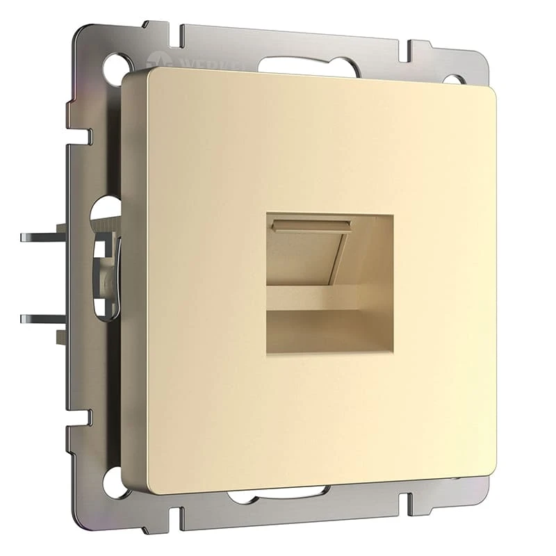 Розетка Ethernet RJ-45 (шампань) Werkel