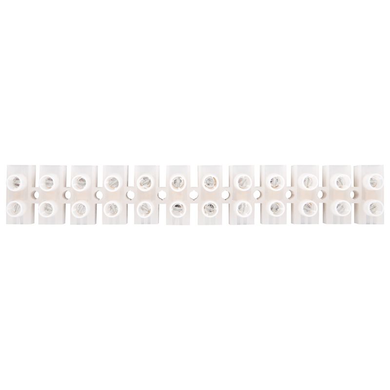 Клеммная винтовая колодка KВ-35 10-35, ток 80 A, полиэтилен белый REXANT (10 шт./уп.) - Фото 4