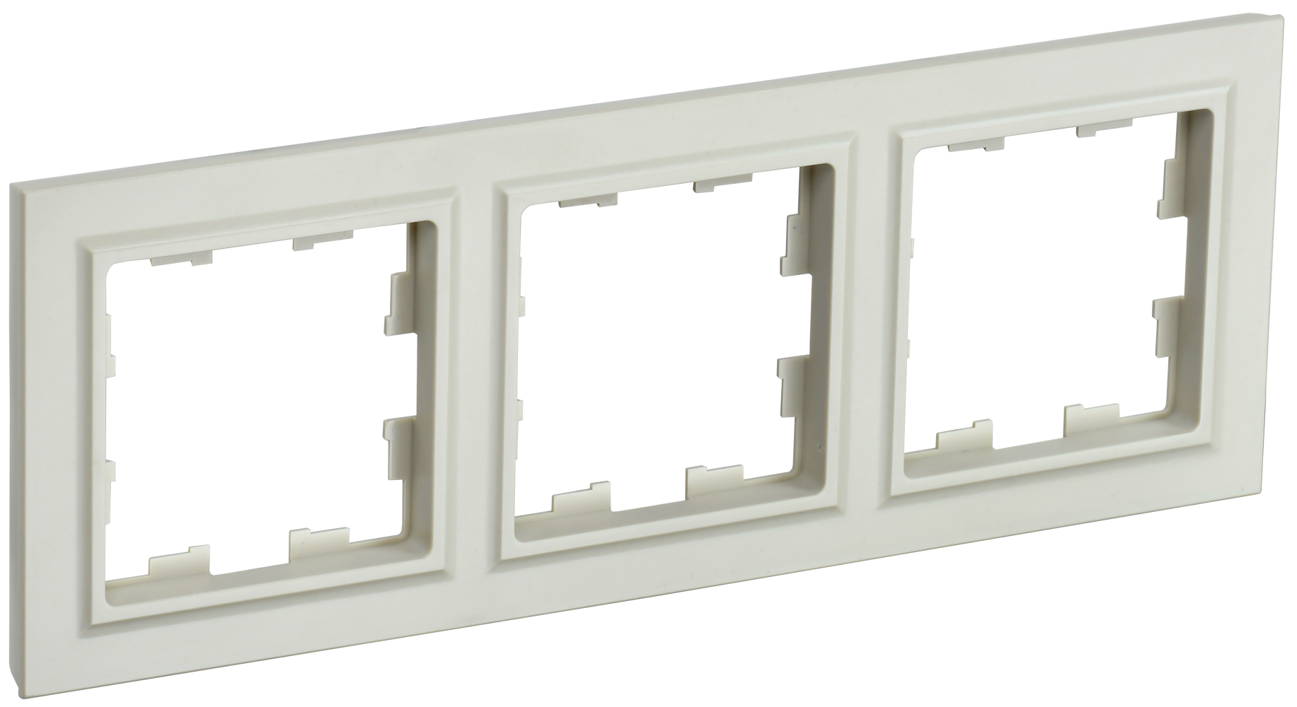 BRITE Рамка 3-местная РУ-3-БрКр бежевый IEK
