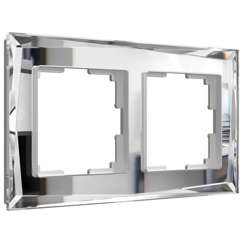 Рамка на 2 поста Diamant (зеркальный) Werkel