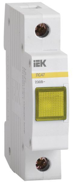 Лампа сигнальная ЛС-47 неон желтая IEK MLS10-230-K05