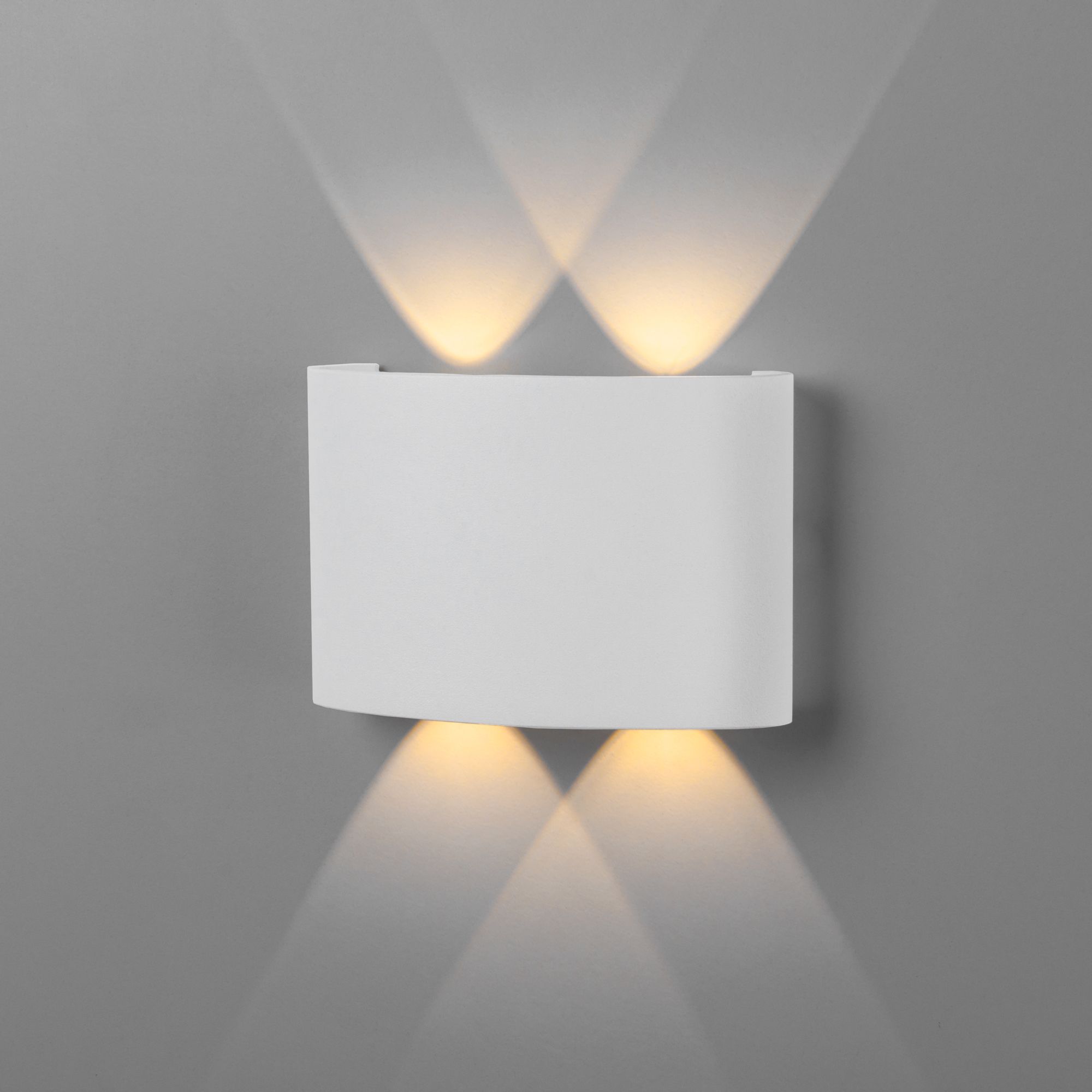 Светильник светодиодный уличный настенный Twinky double белый 1555 TECHNO LED Elektrostandard - Фото 2