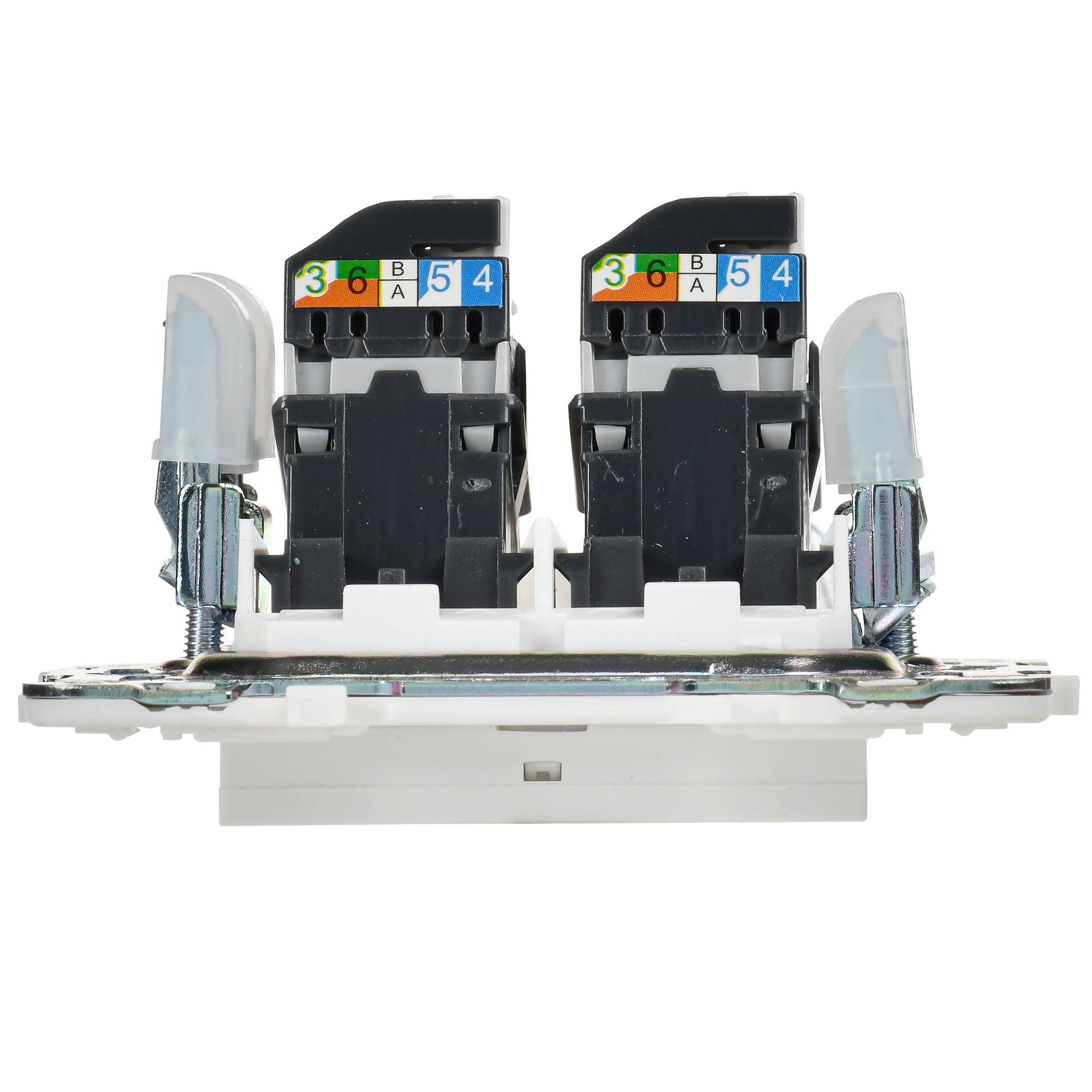 SKANDY Розетка компьютерная двойная RJ45 кат.5E SK-K03W арктический белый IEK - Фото 6