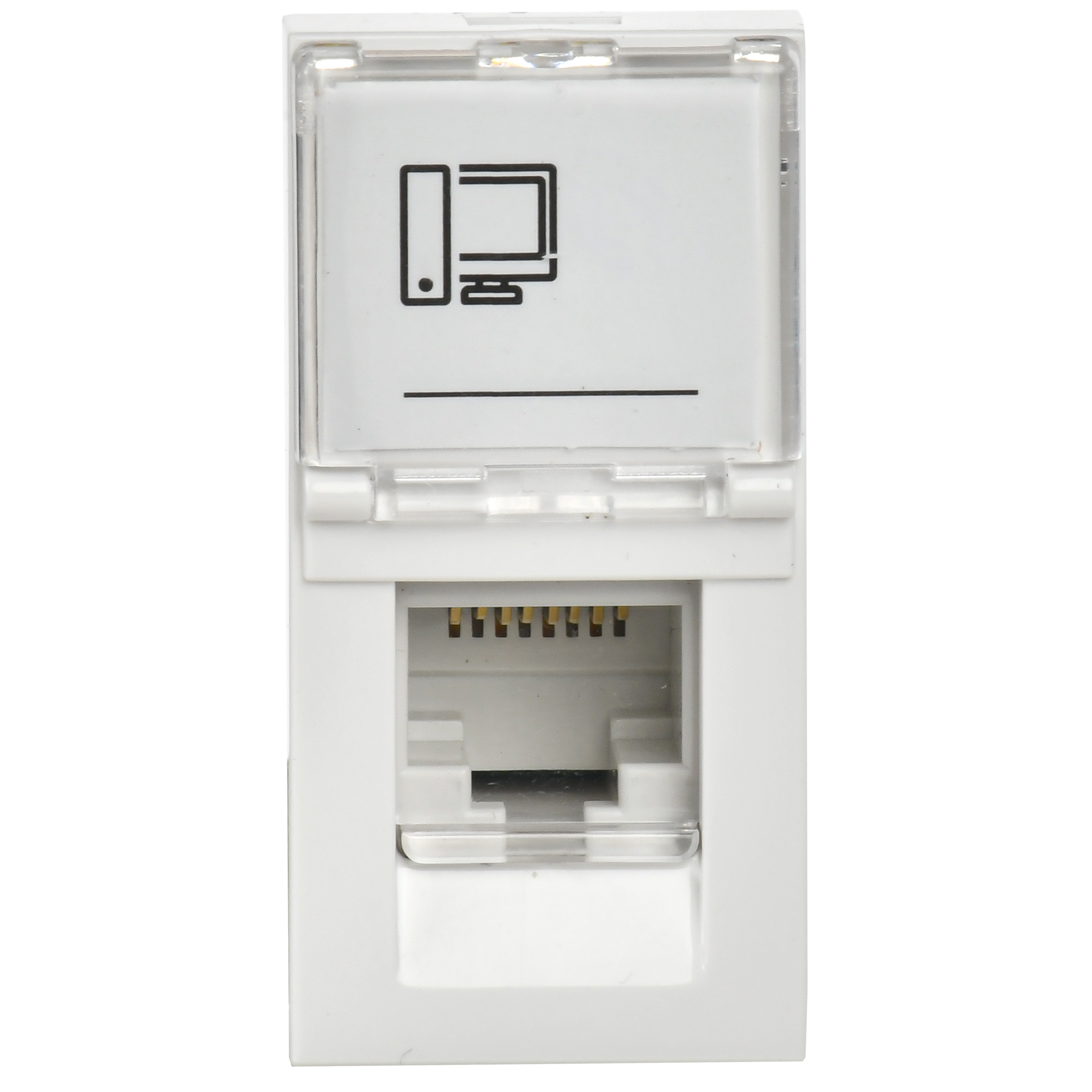 Розетка компьютерная РКИ-10-00-П RJ-45 UTP кат.5e (на 1 модуль) ПРАЙМЕР белая IEK - Фото 6