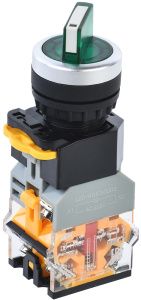 Переключатель D8-11XD2 на 2 положения 1з+1р с подсветкой зеленый IEK