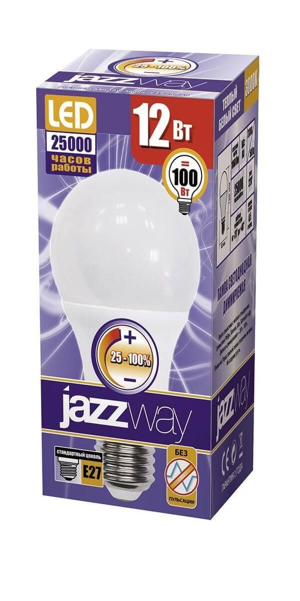 Лампа PLED- DIM A60  12w 3000K 1060 Lm E27 230/50  Jazzway - Фото 3