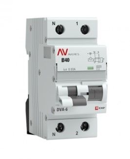 DVA-6 1P+N 40А (C) 30мА (AC) 6кА EKF AVERES